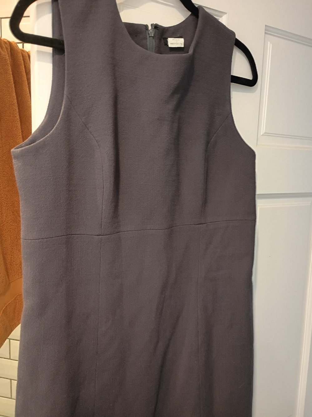 J Crew Sleeveless Sheath Dress in Slate Blue